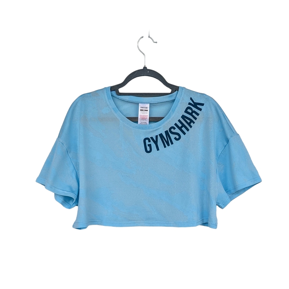 Gymshark Blue Athletic Crop Top XL